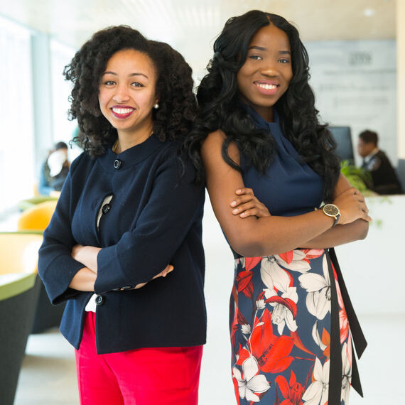 Project Y.V.E.T.A. founders Antoinette Zoumanigui (C'17) and Selamawit Bekele (C'17)