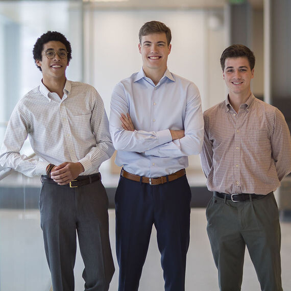 Chicago Furniture Bank founders Griffin Amdur, James McPhail, and Andrew Witherspoon