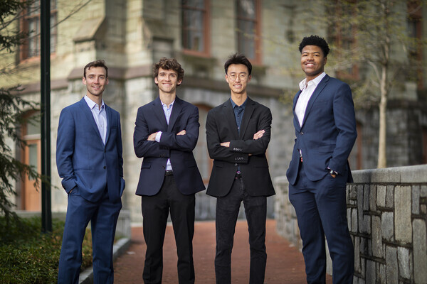 Sam Strickberger, Max Strickberger, Seungkwon Son, and Niko Simpkins of College Green Ventures. 